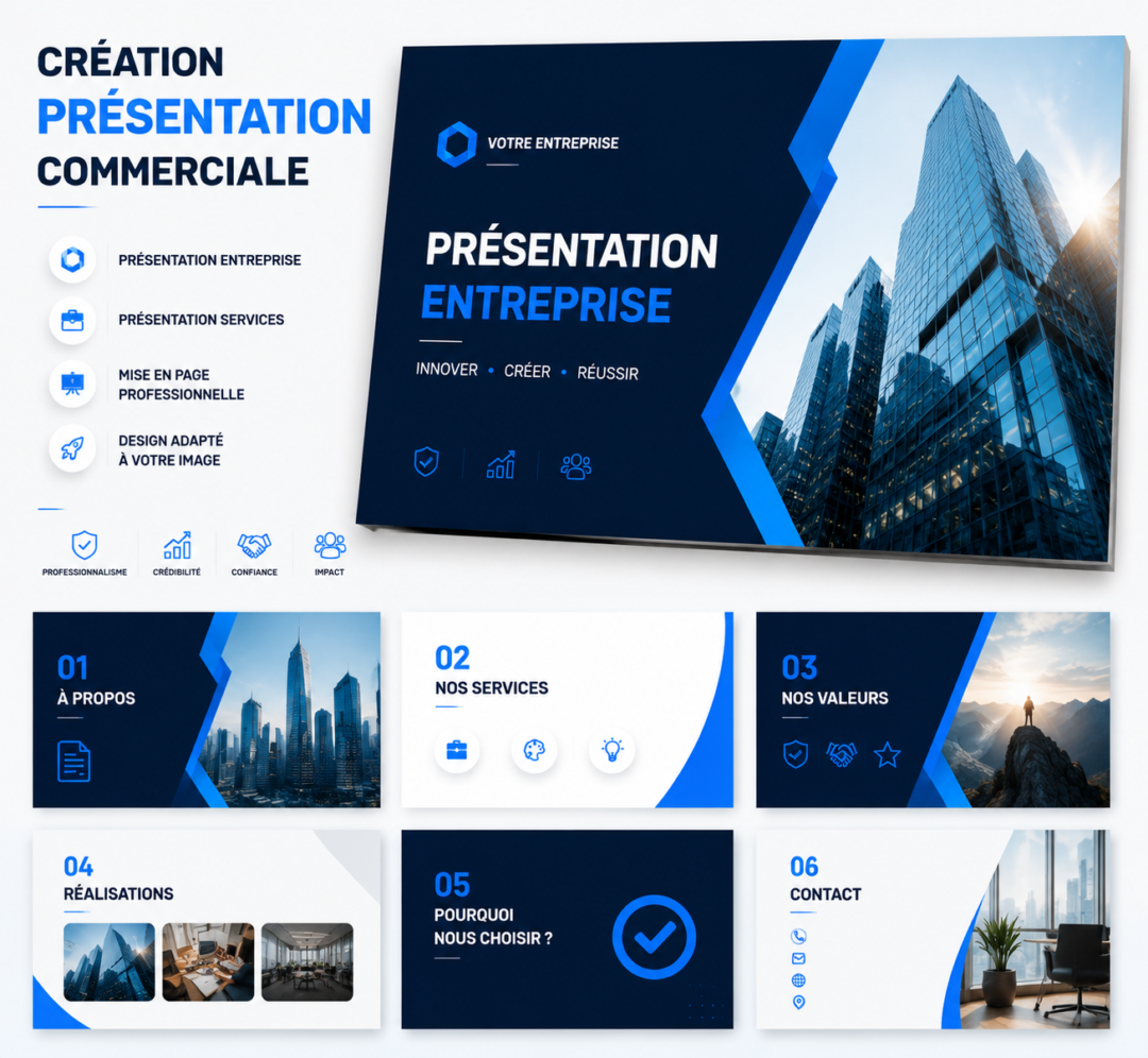Création présentation commerciale PDF