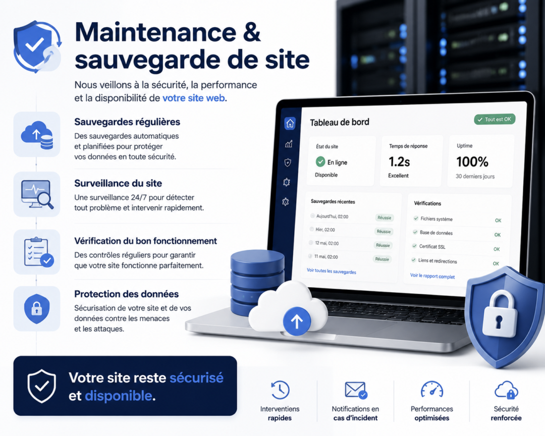 Maintenance sauvegarde site