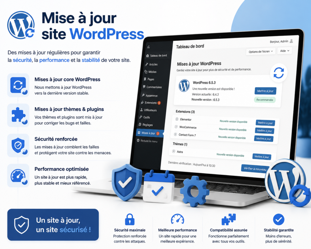 Mise à jour site WordPress